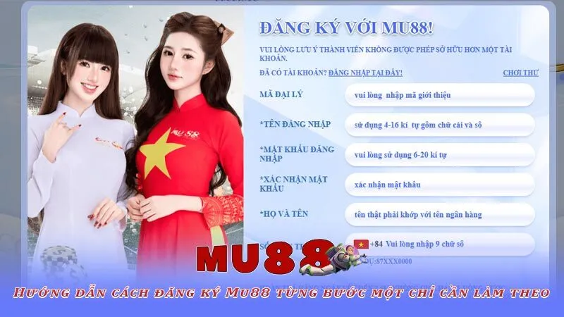 Hướng dẫn cách đăng ký Mu88 từng bước một chỉ cần làm theo