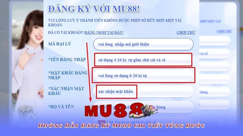 Hướng Dẫn Đăng Ký Mu88 Chi Tiết Từng Bước