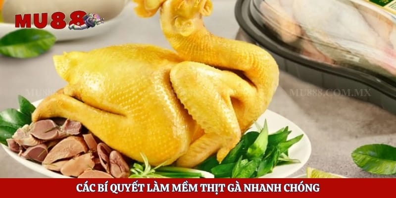 Các bí quyết làm mềm thịt gà nhanh chóng