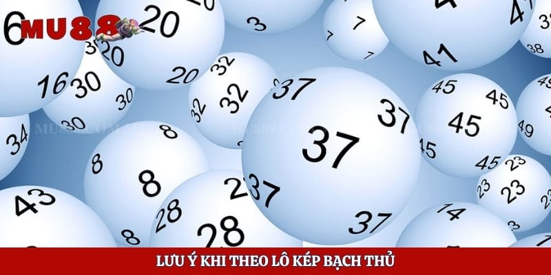 Lưu ý khi theo lô kép bạch thủ