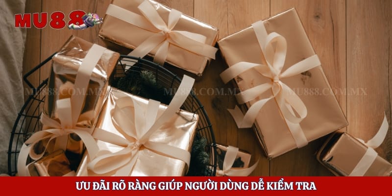 Ưu đãi rõ ràng giúp người dùng dễ kiểm tra